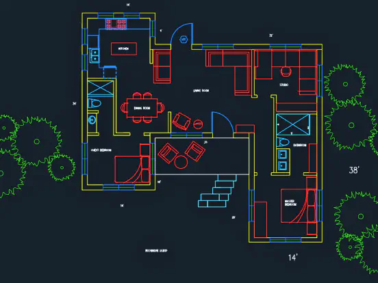 Digital work in AutoCAD